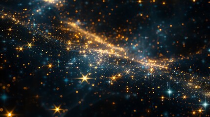 Cryptic Constellations In the depths of cyberspace, starry constellations shimmer in cosmic shadows, each star representing encrypted knowledge waiting to be deciphered