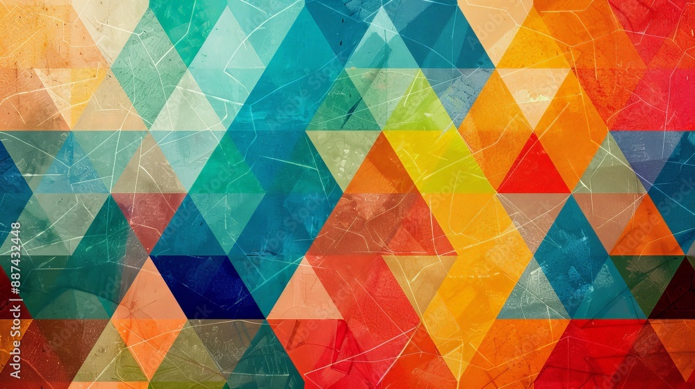 Poster discuss the role of geometric patterns in digital art and graphic design.