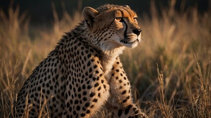 Cheetah confiscated from the illegal wildlife trade.