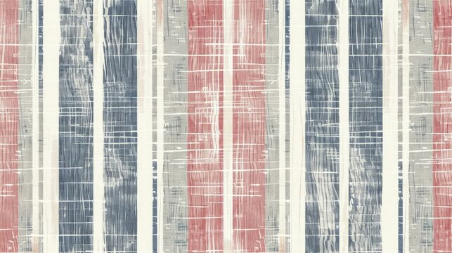 seamless vector french stripe pattern. provence woven texture. shabby chic style weave stitch background. . textile rustic all over print