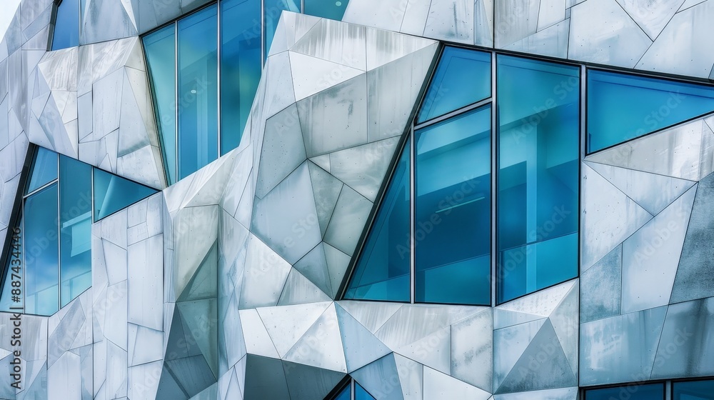 Poster explain how to incorporate geometric patterns into architectural facades.