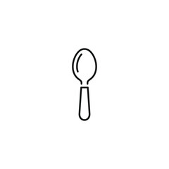 Spoon icon vector. EPS 10 editable vector