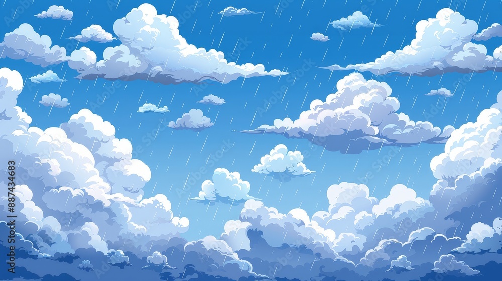 Poster explain how clouds can indicate different weather conditions.