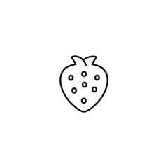 Strawberry icon vector. EPS 10 editable vector