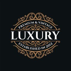 Luxury Royal Brand Logo Design Vector Template