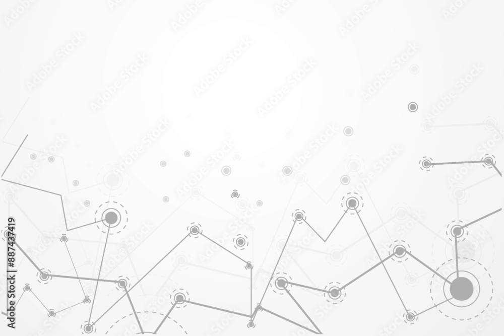 Poster abstract connecting dots and lines connection science