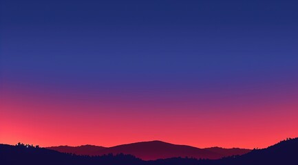 Fototapeta premium sunset over the mountains