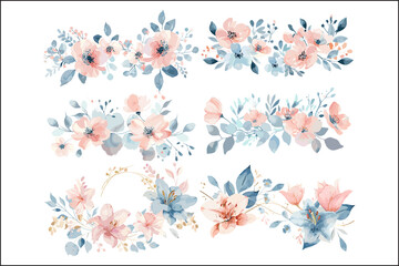Stunning Multicolor Watercolor Flowers