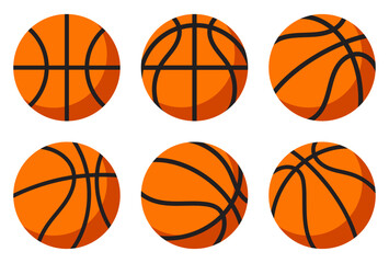 Ball of basketball Flat Design