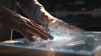 In-Use Demonstration Capture close-up shots of hands
