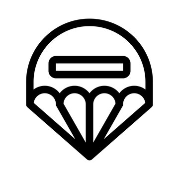 recommend clip art: parachute line icon
