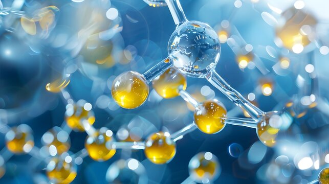 Glowing dna wallpaper with abstract light and science elements.