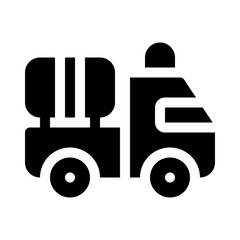 tank tracks glyph icon