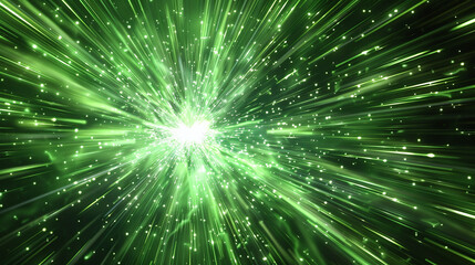 green fractal burst background