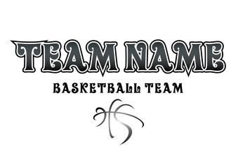 Naklejka premium BASKETBALL TEAM LOGO 240716