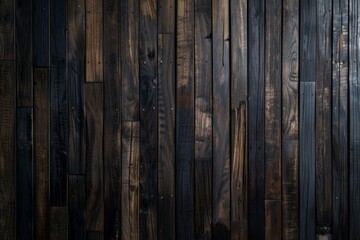 Fototapeta premium Dark brown wooden wall background 