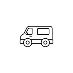 Van icon vector. EPS 10 editable vector