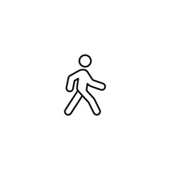 Walk icon vector. EPS 10 editable vector