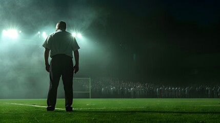 American football player in action