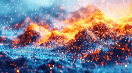 Fototapeta premium fire in the sky