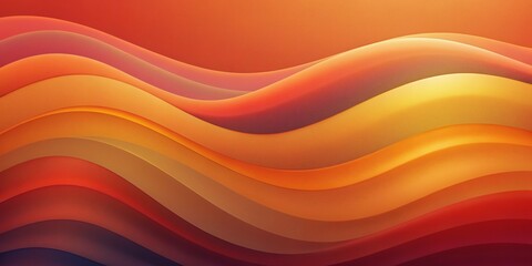 Obraz premium Abstract Background with Flowing Waves of Orange, Red, and Yellow Hues. Perfect for Modern and Vibrant Designs