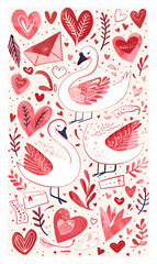 Valentine's Day cartoon cards