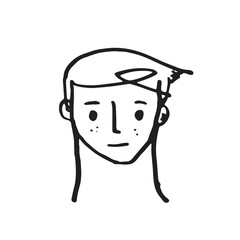 Abstract continuous one line drawing, woman and man face. Modern style portrait. Vector illustration,Fashion One line drawing women faces