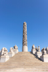 Sculpture Park in The Vigeland Park in Oslo, Norway