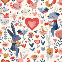 Valentine's Day cartoon cards