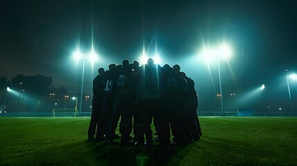American football player in action