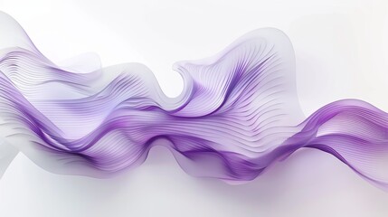 The curved flow of band, with each wing of the band made up of hundreds or thousands of violet vertical lines