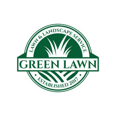 Lawn Care Logo Design Creative Idea Vector Design Inspiration