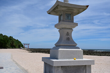 夏の青島の風景