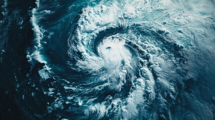 Powerful ocean vortex captured in stunning detail view