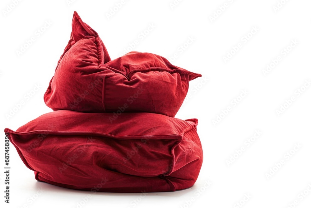 Poster a stack of red pillows piled high