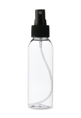 Empty Clear Plastic Bottle With Black Flip Top Cap