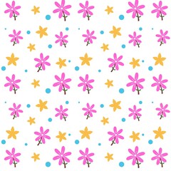 Flower pattern seamless pattern