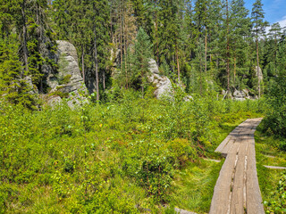 Mountains in the Rock City, Czech Republic.