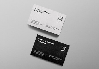 Flatlay Business Card Mockup With Generative AI
