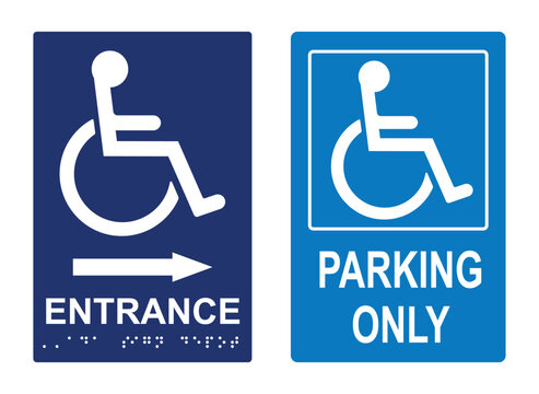  Wheelchair Accessible icon. Accessible entrance sign, Accessible Parking Sign. Wheelchair Accessible icon silhouette