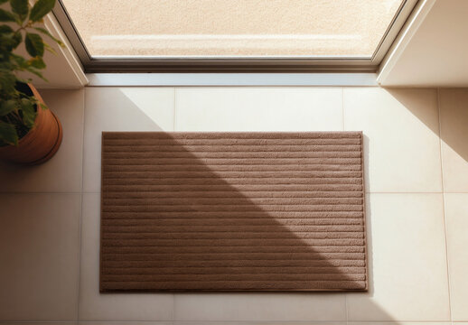 Product Door Mat Mockup With Generative AI