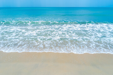 waves on the long beach