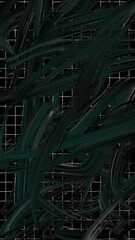 dark jungle green and white abstract paint swirl wallpaper background. 4k full hd abstract wallpaper backdrop on an a deep dark midnight black background