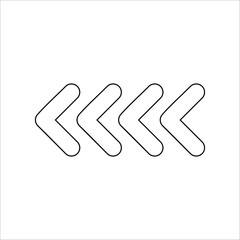 Abstract minimalist geometric lined shape element