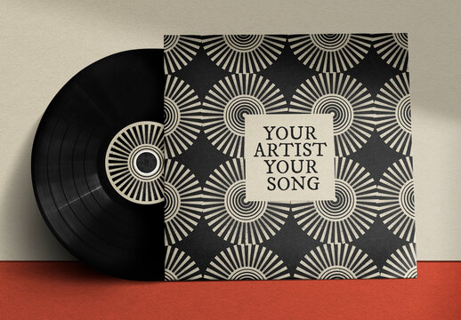 Vinyl Record Album Mockup With Generative AI