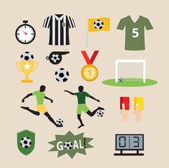 Soccer football icons