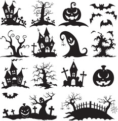 Printable Halloween Vector Icons for Designs and more.