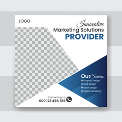 Creative modern business social media flyer design template
