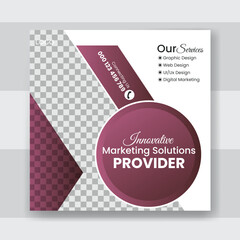 Creative modern business social media flyer design template