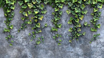  Vine-covered wall adjacent to fire hydrant